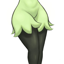 ambiguous_anthro ambiguous_gender anthro anthrofied belly biped faceless_ambiguous faceless_anthro faceless_character featureless_crotch fur green_body green_fur pokemorph simple_background solo standing text thick_thighs white_background additionalespeon333 nintendo pokemon felid feline generation_9_pokemon mammal meowscarada pokemon_(species) 1:1 2026 absurd_res artist_name colored digital_drawing_(artwork) digital_media_(artwork) hi_res shaded
