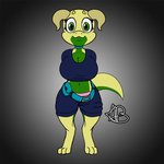 anthro big_breasts breasts clothing female looking_at_viewer non-mammal_breasts panties short_stack smile smiling_at_viewer solo underwear mranthony2 lemon_bounce kobold scalie 1:1