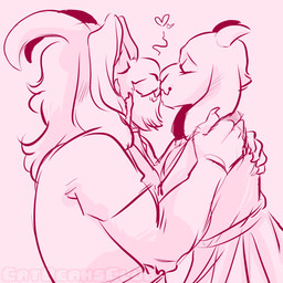 anthro beard duo eyes_closed facial_hair female horn kiss_on_lips kissing male male/female mature_anthro mature_female mature_male pink_background simple_background fluffyboobs undertale undertale_(series) asgore_dreemurr toriel boss_monster_(undertale) bovid caprine mammal 1:1 hi_res source_request