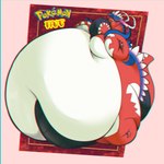 2_horns 5_fingers 5_toes ambiguous_gender ambiguous_inflation anthro belly belly_inflation big_belly big_cheeks body_inflation feet fingers horn huge_belly hyper hyper_belly inflation interspecies looking_down_at_self moobs nude pokephilia red_body solo text toes white_belly nightyspark nintendo pokemon ancient_pokemon apex_build_koraidon generation_9_pokemon koraidon legendary_pokemon paradox_pokemon pokemon_(species) 1:1 english_text hi_res