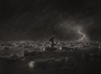 ambiguous_gender anthro biped corpse dipstick_tail fluffy fur genocide group kneeling lying lying_on_ground markings on_ground open_mouth sky solo_focus tail tail_markings thunder thunderstorm tangerinefox casualties:_unknown canid canine expie_(gunsawian) gunsawian hybrid mammal murid rodent 2026 chalk_(artwork) charcoal_(artwork) graphite_(artwork) greyscale hi_res monochrome traditional_media_(artwork)