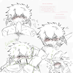 ambiguous_gender blush canon_couple censored_genitalia censored_penis duo fellatio head_wings human_on_humanoid human_penetrating human_penetrating_humanoid humanoid_penetrated interspecies male male/ambiguous male/male male_penetrated male_penetrating male_penetrating_male onomatopoeia oral penetration penile penis_in_mouth sex sound_effects strawpage_request text unusual_wing_placement wings katpawzee forsaken_(roblox) roblox azure_(forsaken) two_time_(forsaken) human humanoid mammal unknown_species 1:1 censored hi_res sketch nonbinary_(lore)