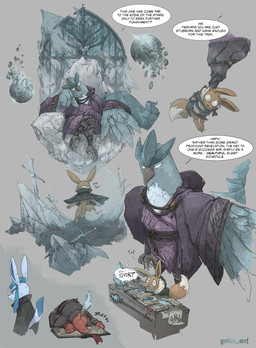 ambiguous_gender anthro beak biped black_cape black_clothing black_eyes black_text blue_body blue_eyes book cape chair closed_smile clothed clothing desk dialogue empty_eyes feral fluffy fluffy_tail furniture group holding_another looking_at_another melee_weapon mouth_closed neck_tuft paws pupils question_mark sitting sleeping smile sound_effects speech_bubble standing sword table tail talins talking_to_another text throne tuft vowelless vowelless_sound_effect weapon white_eyes white_pupils white_sclera wings zzz goblin_serf nintendo pokemon articuno avian eevee eeveelution generation_1_pokemon generation_4_pokemon generation_5_pokemon glaceon legendary_pokemon pokemon_(species) zorua absurd_res artist_name english_text hi_res