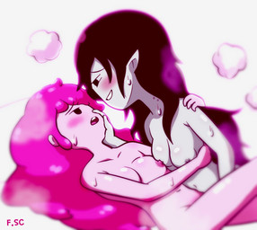 bite_mark bite_mark_on_neck black_hair blush bodily_fluids candy canon_couple dessert duo fanged_bite_mark fanged_bite_mark_on_neck female female/female fingering fingering_partner food food_hair grey_body grey_skin hair humanoid_pointy_ears not_furry nude pink_body pink_hair pink_skin pointy_ears pseudo_hair romantic romantic_couple romantic_sex sex sweat fizzyspidercider2 adventure_time cartoon_network marceline_abadeer princess_bubblegum candy_humanoid candy_people_(at) demon demon_humanoid food_creature food_humanoid humanoid living_candy living_gum vampire hi_res