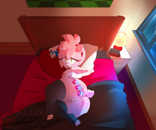 accessory ahegao alarm_clock anal anal_beads anal_masturbation anal_penetration anthro anus bed bedroom big_butt biped bodily_fluids breasts butt clock clothed clothing eyelashes female footwear furniture genitals gloves green_eyes hair hair_accessory hairband handwear head_tuft inside lamp legwear light_body light_skin looking_pleasured lube lying masturbation mostly_nude nipples on_bed on_side patreon_logo patreon_username penetration photo pillow pink_hair pink_nipples pupils sex_toy short_hair short_tail socks solo stockings sweat tail text thick_thighs thigh_highs toeless_footwear toeless_socks tuft vulva white_pupils wide_hips higgyy patreon sega sonic_the_hedgehog_(series) amy_rose sonic_the_hedgehog eulipotyphlan hedgehog mammal 2018 english_text hi_res