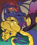 animal_genitalia anthro bodily_fluids bound breath dripping_pre duo feet flustered foot_fetish foot_on_penis foot_play gag gagged genital_fluids genitals hands_behind_back male male/male panting penis precum slit_play spread_legs spreading stepped_on teasing fetishame activision mythology spyro_the_dragon the_legend_of_spyro volteer dragon hyena mammal mythological_creature mythological_scalie scalie 5:6 absurd_res hi_res