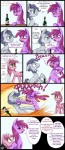 cutie_mark dialogue drunk female feral hair male ouch pink_hair punch quadruped substance_intoxication tail text starlight_spark friendship_is_magic hasbro my_little_pony berry_pinch_(mlp) berry_punch_(mlp) earth_pony equid equine horse mammal pony comic english_text hi_res