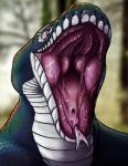 anthro bodily_fluids buccinator forked_tongue gaping_mouth glottis iridescent iridescent_scales male mouth_shot open_mouth saliva scales serpentine simple_background solo tongue tongue_sheath lemondeer synderth reptile scalie snake digital_media_(artwork) hi_res