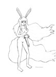 anthro breasts female fur genitals hair key_stone nipples nude pussy simple_background smile solo sulong white_body white_fur white_hair don'tcare4u nintendo one_piece carrot_(one_piece) sulong_carrot animal_humanoid humanoid lagomorph leporid mammal minkmen_(one_piece) rabbit absurd_res hi_res monochrome sketch