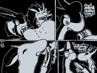 2_fingers 3_fingers after_sex after_sex_smoking ambiguous_gender bedding blanket cigarette dialogue eye_contact eyes_closed feral fingers looking_at_another male male/ambiguous narrowed_eyes nervous pillow smoke smoke_from_mouth smoking squint text flygon_(artist) nintendo pokemon jay_(flygonsexpress) flygon generation_1_pokemon generation_3_pokemon pokemon_(species) sandslash 4:3 absurd_res comic english_text greyscale hi_res monochrome female_(lore)