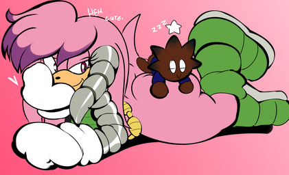 anthro big_butt bottomless bottomless_female butt butt_squish clothed clothing cybernetics duo eyebrows eyes_closed female larger_female machine male raised_eyebrow size_difference sleeping smaller_male smile sound_effects squish star_symbol thick_thighs vowelless vowelless_sound_effect zzz denizen1414 archie_comics sega sonic_the_hedgehog_(archie) sonic_the_hedgehog_(comics) sonic_the_hedgehog_(series) fan_character julie-su bear chao_(sonic) cyborg echidna humanoid mammal monotreme hi_res