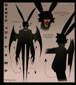 3_fingers ambiguous_anthro ambiguous_gender anthro back_wings black_body black_clothing black_fur black_jacket black_topwear character_bio cheek_tuft clothing collar_tag demonic facial_tuft fangs fingers front_view fur gradient_background gums horror_(theme) jacket long_ears long_fingers long_legs long_sleeves long_tail looking_at_viewer membrane_(anatomy) membranous_wings open_mouth pointy_ears pointy_feet pointy_fingers rabbit_ears red_eyes red_sclera scary shadow_face side_view silhouette simple_background solo spade_tail sweater tail tall teeth text thin_tail topwear torn_wing tuft turtleneck wings wolfertinger dante_(wolfertinger) demon hare lagomorph leporid mammal monster shadow_creature vampire 2023 character_name english_text full-length_portrait greyscale hi_res model_sheet monochrome portrait signature unavailable_at_source trans_(lore) trans_man_(lore)