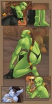 ackanime alternating_focus base_one_layout blizzard_entertainment blush bound braided_hair breasts clothing comic digital_media_(artwork) dildo dominant dominant_female double_dildo draenei duo feeldoe female female/female five_frame_image forced green_body green_skin hair holding_object holding_sex_toy humanoid imminent_rape jumpsuit nipples orc panel_overlap sex_toy single_braid submissive submissive_female underwear undressing warcraft