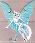 anthro breasts featureless_breasts female insect_wings nude solo wings yellow_eyes terrie_smith arctic_fox arthropod canid canine fox hybrid insect lepidopteran luna_moth mammal moth saturniid true_fox 1995 signature