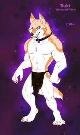 anthro biped claws clothed clothed_anthro clothed_male clothing countershade_torso countershading feet fingers front_view fur looking_at_viewer male simple_background smile solo standing tail teeth toes rukifox mythology ruki_(rukifox) canid canine mammal mythological_canine mythological_creature werecanid werecanine werecreature werewolf 2026 digital_drawing_(artwork) digital_media_(artwork) hi_res