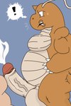 anthro balls belly big_balls big_belly big_penis duo ejaculating_on_another erection genitals larger_male male male/male muscular penis size_difference thick_thighs kogo mythology nintendo pokemon dragon dragonite generation_1_pokemon human humanoid mammal mythological_creature mythological_scalie pokemon_(species) scalie 2:3 absurd_res hi_res