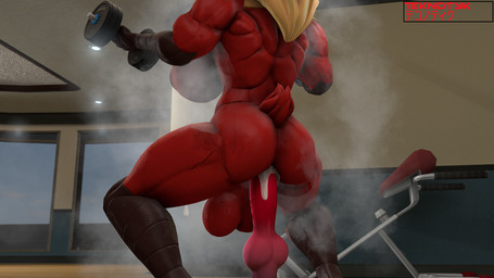 anal anal_masturbation anal_penetration animal_dildo animal_sex_toy anthro areola athletic backsack balls big_balls big_breasts big_penis bodily_fluids breasts butt canine_dildo circumcised crouching dildo dildo_in_ass dildo_insertion dripping dumbbell exercise genital_fluids genitals gynomorph huge_breasts humanoid_genitalia humanoid_penis intersex knot knotted_dildo leaking_precum lube lube_in_ass lube_on_dildo lube_on_sex_toy masturbation muscular muscular_anthro muscular_intersex musk nipples non-mammal_balls non-mammal_breasts non-mammal_nipples object_in_ass penetration penis precum precum_drip rear_view red_areola red_nipples sex_toy sex_toy_in_ass sex_toy_insertion sexercise side_boob solo squats sweat veiny_dildo weightlifting weights workout teknotyk nintendo pokemon blaziken generation_3_pokemon pokemon_(species) 16:9 3d_(artwork) digital_media_(artwork) hi_res source_filmmaker_(artwork) watermark widescreen