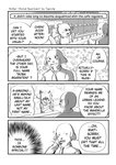 2020 4koma 5_fingers aniapt_(manga) anthro apron bear blush boba_bearstein cafe canid canine canis cheek_spots chien clothed clothing comic conjoined_speech_bubble counter detailed_background dialogue digital_media_(artwork) domestic_dog dotted_line dotted_line_text_box duo english_text fingers four_frame_image furniture greyscale happy heart_line heart_line_text_box heart_nose heart_symbol inner_monologue inside irregular_thought_bubble looking_away male mammal monochrome name_drop name_in_dialogue necktie open_mouth open_smile pattern_background screentone simple_background smile speech_bubble stuttering tapirclip text text_box thought_bubble topwear wave