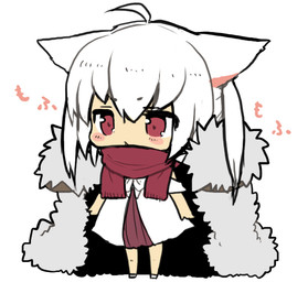 blush clothing female hair red_eyes simple_background solo standing text white_background white_hair mofuaki animal_humanoid cat_humanoid felid felid_humanoid feline feline_humanoid humanoid mammal mammal_humanoid 2015 japanese_text