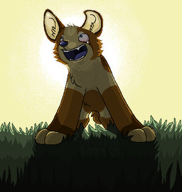 ambiguous_gender blue_eyes blue_nose blue_tongue brown_body brown_fur detailed_background digitigrade feral fur grass grey_sclera open_mouth outside paws plant sky solo standing tail tan_body tan_fur tan_inner_ear teeth tongue toony yellow_sky sebdoggo blue_(sebdoggo) canid canine canis domestic_dog herding_dog mammal mixed_breed pastoral_dog welsh_corgi 2013 aliasing cel_shading digital_drawing_(artwork) digital_media_(artwork) low_res microsoft_paint_(artwork) shaded trans_(lore) trans_man_(lore)