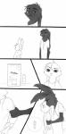 2016 absurd_res anthro clothed clothing comic dialogue disney duo english_text fan_character female hi_res inter_schminter jill_hopps lagomorph leporid male mammal max_midnight monochrome rabbit scar simple_background spintherella text white_background zootopia