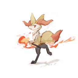 ambiguous_anthro ambiguous_gender anthro arm_tuft biped black_body cheek_tuft chest_tuft digitigrade dipstick_tail elemental_manipulation facial_tuft fire fire_manipulation fur hip_tuft holding_object holding_stick inner_ear_fluff looking_at_viewer markings multicolored_body multicolored_fur nude_ambiguous nude_anthro on_one_leg open_mouth orange_body orange_eyes orange_fur orange_inner_ear_fluff orange_nose orange_tail_tip pointy_ears prick_ears shoulder_tuft side_view simple_background solo standing stick tail tail_markings tapering_snout tuft two_tone_tail white_background white_body white_fur yellow_body yellow_fur yellow_tail hazimamire nintendo pokemon braixen canid generation_6_pokemon mammal pokemon_(species) 1:1 2023 colored colored_sketch dated digital_media_(artwork) digital_painting_(artwork) full-length_portrait hi_res japanese_description painting_(artwork) portrait sketch