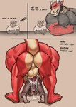 age_difference anal anal_penetration anthro anthro_on_anthro anthro_penetrated anthro_penetrating anthro_penetrating_anthro anus ass_up back_muscles ball_size_difference balls bar beard big_balls big_dom_small_sub big_muscles big_penis bodily_fluids body_hair butt clothing cum cum_from_ass cum_in_ass cum_inside cum_on_butt dialogue dirty_talk dominant duo excessive_cum excessive_genital_fluids facial_hair genital_fluids genitals huge_muscles large_penetration larger_male male male/male male_penetrated male_penetrating male_penetrating_male mature_male muscular muscular_anthro muscular_male nude orgasm penetration penile penile_penetration penis penis_size_difference presenting presenting_hindquarters profanity pubes questionable_consent rear_view red_body saggy_balls sex size_difference smaller_male smaller_penetrated tail text thick_tail tight_clothing tight_fit vein veiny_penis tompi_(artist) instant_loss_2koma mythology dragon mythological_creature mythological_scalie scalie absurd_res alternate_version_at_source comic english_text hi_res