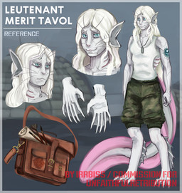 blue_eyes bottomwear butterfly_ears camo camo_bottomwear camo_clothing camo_pants camo_print clothing feet female fin gills humanoid_face irrbiss markings membrane_(anatomy) pants pattern_bottomwear pattern_clothing pattern_pants shirt solo tank_top tattoo toes topwear webbed_feet webbed_hands white_body white_skin voices_of_the_void merit_tavol_(unfaithful_retribution) ariral absurd_res hi_res