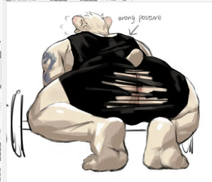 anthro anus arm_tattoo athletic_wear back_muscles barazoku barbell barbell_squats barefoot biceps big_butt big_muscles black_bottomwear black_clothing black_shirt black_shorts black_tank_top black_topwear bottomwear butt butt_focus clothing crouching dragon_tattoo exercise exercise_clothes exercise_clothing exercise_equipment exercise_gear feet fur gym gym_bottomwear gym_shorts low-angle_view male manly muscular muscular_anthro muscular_arms muscular_male muscular_thighs presenting presenting_body presenting_hindquarters rear_view shirt shorts showing_off_muscles solo squatting_pose tail tank_top tattoo text thick_arms thick_thighs topwear torn_bottomwear torn_clothing torn_shorts weightlifting white_body white_fur workout workout_clothing workout_equipment workout_gear workout_outfit djtaka bear mammal polar_bear ursine english_text