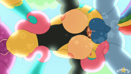 balls clothing crossgender faceless_character fellatio female female_penetrated feral ftm_crossgender genitals group group_sex male male/female male_penetrating male_penetrating_female oral outside penetration penile penis sex spitroast teats threesome vaginal vaginal_penetration vulva worms-eye_view n0nnny friendship_is_magic hasbro my_little_pony fluttershy_(mlp) rainbow_dash_(mlp) equid mammal 16:9 2025 animated hi_res widescreen