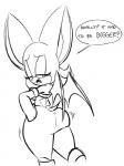 anthro big_butt butt butt_expansion curvy_figure expansion female simple_background slightly_chubby solo thick_thighs voluptuous weight_gain white_background wide_hipped_female wide_hips ultrahand sega sonic_the_hedgehog_(series) rouge_the_bat bat mammal monochrome