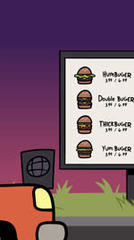 :3 big_ears big_eyes burger car chicken_meat chicken_nugget detailed_background drive-thru evening fast_food feral floppy_ears food fries fur grass humor inside_car male meat menu onion_rings paws plant quadruped snaggle_tooth solo speech_bubble text vehicle yellow_body yellow_fur kyrakupetsky chikn_nuggit chikn_nuggit_(chikn_nuggit) canid canine canis domestic_dog mammal 2021 9:16 animated digital_media_(artwork) english_text short_playtime sound voice_acted webm