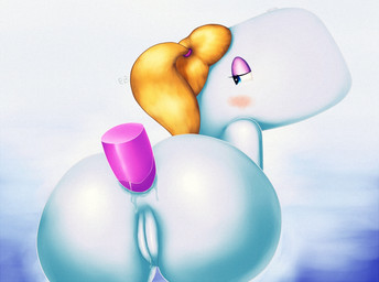 anal anal_penetration anthro big_butt blush bodily_fluids butt dildo female genital_fluids genitals hair looking_at_viewer looking_back penetration sex_toy solo vaginal_fluids vulva sirredbenjamin nickelodeon spongebob_squarepants pearl_krabs aquatic cetacean mammal physeteroid sperm_whale toothed_whale whale