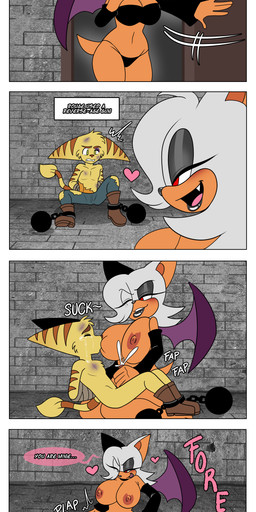 age_difference age_regression anthro arms_tied big_breasts blush bodily_fluids boots bound breast_play breast_suck breastfeeding breasts bruised claiming clothed clothing crying dominant dominant_female duo ejaculation evil_face evil_grin evil_look female female_on_top female_penetrated female_rape female_raping_male footwear forced genitals handjob hands_behind_back larger_female leather leather_clothing leather_topwear male male/female male_raped nipple_fetish nipple_play nipple_suck older_female on_top penetration penile penis prisoner rape red_eyes sex shoes size_difference skimpy smile submissive submissive_male sucking tears text time_skip topwear underwear vaginal vaginal_penetration young young_anthro ninotrash ratchet_and_clank sega sonic_the_hedgehog_(series) sony_corporation sony_interactive_entertainment ratchet_(ratchet_and_clank) rouge_the_bat bat lombax mammal absurd_res comic crossover english_text hi_res