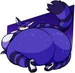 ambiguous_gender anthro belly big_belly big_butt biped blush bodily_fluids butt huge_belly huge_butt hyper hyper_belly hyper_butt looking_back markings nude purple_body rear_view simple_background solo striped_markings striped_tail stripes sweat sweatdrop tail tail_markings thick_thighs wide_hips atsuineko sega sonic_the_hedgehog_(series) big_the_cat domestic_cat felid feline felis mammal 2022 digital_media_(artwork) hi_res