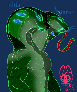 anthro forked_tongue glowing glowing_eyes muscular mutliple_eyes simple_background tongue twin_headed succubusbnny jewish_mythology mythology aquatic_dragon dragon leviathan marine mythological_creature mythological_marine mythological_scalie reptile scalie snake absurd_res hi_res sibling_(lore) twins_(lore)