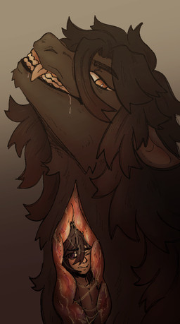 female female_pred internal_wall oral_vore vore buttermymaw mythology butter_the_dragon dragon human humanoid mammal mythological_creature mythological_scalie scalie
