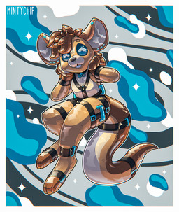 anthro black_collar black_harness brown_body brown_hair buckteeth collar ear_piercing ear_stud feet glistening glistening_body glistening_latex hair handle handle_bar handles_on_thighs handles_on_waist handpaw harness hindpaw infinity_symbol inflatable latex latex_body male paws piercing pool_toy pool_toy_handle solo straps symbol tail teeth mintychipart dune_(dune_the_chuki) animate_inanimate chuki latex_creature living_inflatable 2025 digital_drawing_(artwork) digital_media_(artwork) full-length_portrait hi_res krita_(artwork) portrait shaded