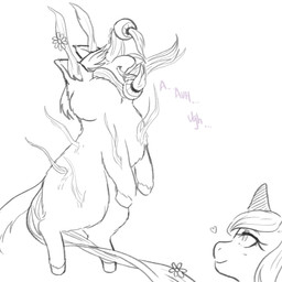 accessory ambiguous_feral ambiguous_gender death duo dying eyeball eyelashes female female_feral feral flower flower_in_hair gore grotesque_death hair hair_accessory hooves impalement killing looking_at_another pain plant pseudo_hair purple_text sadism suffering text young young_ambiguous yellowcottoncandy030 fluffy_pony elemental_creature flora_fauna fluffy_pony_(species) mammal 1:1 2025 digital_media_(artwork) hi_res spot_color