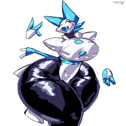 3_fingers anthro big_breasts big_butt biped breasts butt clothed clothing female fingers huge_breasts huge_butt huge_hips huge_thighs hyper hyper_butt hyper_hips hyper_thighs machine simple_background smile solo thick_thighs wide_hips rohan_furries deltarune undertale_(series) tasque_manager darkner felid feline mammal robot robot_anthro 2023 digital_media_(artwork) hi_res