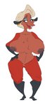 anthro areola big_breasts biped breasts brown_areola brown_nipples buckteeth ear_piercing elderly elderly_anthro elderly_female female fur genitals hair half-closed_eyes hands_on_hips huge_breasts markings mole_(marking) narrowed_eyes nipples nude piercing pussy red_body red_fur red_wool simple_background solo standing teeth white_background white_hair wool_(fur) smutbooru helbaa_(smutbooru) bovid caprine mammal sheep absurd_res hi_res