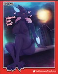 anthro big_ears breasts clothed clothing dialogue feet female fluffy_coat heart_symbol jacket partially_clothed presenting solo stare text topwear fossfurus epic_games fortnite pack_leader_highwire absurd_res hi_res url