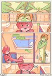 being_watched bra clothed clothed/nude clothing female genitals green_pussy laundry looking_at_another nude pussy shower underwear conditional_dnp funkybun veronica_(funkybun) zoe_(funkybun) comic hi_res