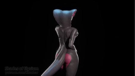 advertisement anthro biped black_background breasts butt covering covering_breasts female genitals hand_on_own_breast looking_at_viewer nipples non-mammal_breasts nude nude_anthro nude_female seductive simple_background snake_hood solo tail teasing vulva khralzar patreon cobra reptile scalie snake 16:9 3d_(artwork) 3d_animation animated colored digital_media_(artwork) hi_res no_sound short_playtime video widescreen