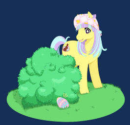 blue_mane blue_tail clothing cutie_mark easter_egg eyelashes female female_feral feral fur grass hat hat_only headgear headgear_only headwear headwear_only holidays light long_mane long_tail mane mostly_nude mostly_nude_female mostly_nude_feral multicolored_mane multicolored_tail open_mouth open_smile outside pink_clothing pink_hat pink_headwear pink_tongue plant pupils purple_eyes purple_mane purple_tail searching shrub simple_background smile solo standing tail teeth tongue transparent_background white_pupils yellow_body yellow_fur reachfarhigh easter hasbro mlp_g3 my_little_pony gigglebean_(mlp) earth_pony equid equine horse mammal pony 2017 alpha_channel colored digital_drawing_(artwork) digital_media_(artwork) english_description hi_res lighting shaded