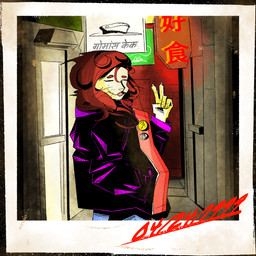 anthro clothing eyes_closed gesture hand_gesture jacket male photo smile solo topwear v_sign shev o_hear_thee sol_(oth) felid lion mammal pantherine 1:1 absurd_res hi_res