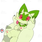 3_toes :3 ambiguous_feral ambiguous_gender ambiguous_pov anthro anthro_pov blush carrying_another cheek_tuft chest_tuft claws daww disembodied_hand duo facial_markings facial_tuft featureless_crotch feet feral feral_focus finger_claws first_person_view front_view fur green_body green_ears green_fur green_tail head_markings heart_symbol hindpaw kemono looking_at_viewer lying markings mask_(marking) monotone_tail multicolored_body multicolored_fur on_back pawpads paws petting pink_pawpads pupils quadruped red_eyes rubbing_cheek simple_background solo_focus speech_bubble tail toes tuft two_tone_body two_tone_fur white_background tontaro nintendo pokemon felid feline generation_9_pokemon mammal meowscarada pokemon_(species) sprigatito 1:1 2025 2d_animation animated colored digital_media_(artwork) frame_by_frame loop seamless_loop shaded short_playtime signature simple_shading watermark