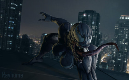 big_breasts black_body breasts building city cityscape crawling female long_tongue muscular muscular_female muscular_humanoid night not_furry outside rooftop sharp_teeth solo spread_legs spreading teeth thick_thighs tongue tongue_out white_eyes rayhuma marvel she-venom venom_(marvel) alien humanoid symbiote 2020 3d_(artwork) digital_media_(artwork) hi_res source_filmmaker_(artwork)