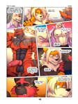 3:4 absurd_res andrew_(zourik) animal_genitalia animal_penis anthro arcanine aroused balls canine_genitalia canine_penis clothed clothing comic dialogue disappointed duo dylan_(zourik) english_text erection eyes_closed generation_1_pokemon generation_7_pokemon generation_8_pokemon genitals heart_eyes heart_symbol hi_res hisuian_arcanine hisuian_form incineroar leo_(zourik) male muscular muscular_anthro muscular_male nintendo nipples nude pecs penis persian_(pokemon) pokemon pokemon_(species) profanity regional_form_(pokemon) removing_topwear scratching_head solo stage_lights text undressing zack_(zourik) zourik