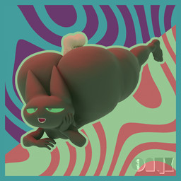 abstract_background anthro big_butt black_body butt disembodied_penis genitals green_eyes head_on_hand huge_butt human_on_anthro humanoid_genitalia hyper hyper_butt interspecies looking_pleasured lying male male/male male_penetrated male_penetrating male_penetrating_anthro male_penetrating_male on_front penetration penis sex solo_focus onyxsplash cartoon_network mao_mao:_heroes_of_pure_heart sheriff_mao_mao_mao domestic_cat felid feline felis human mammal 1:1 3d_(artwork) blender_(artwork) blender_eevee_(artwork) digital_media_(artwork) hi_res unavailable_at_source